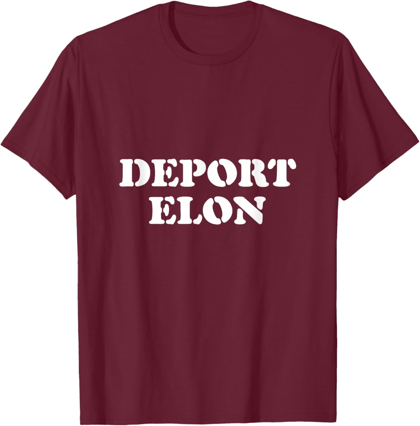 Adults Black Small Modern Classic Lightweight Short Sleeve Crew Collar Political T-Shirt - T-Shirt | Maroon