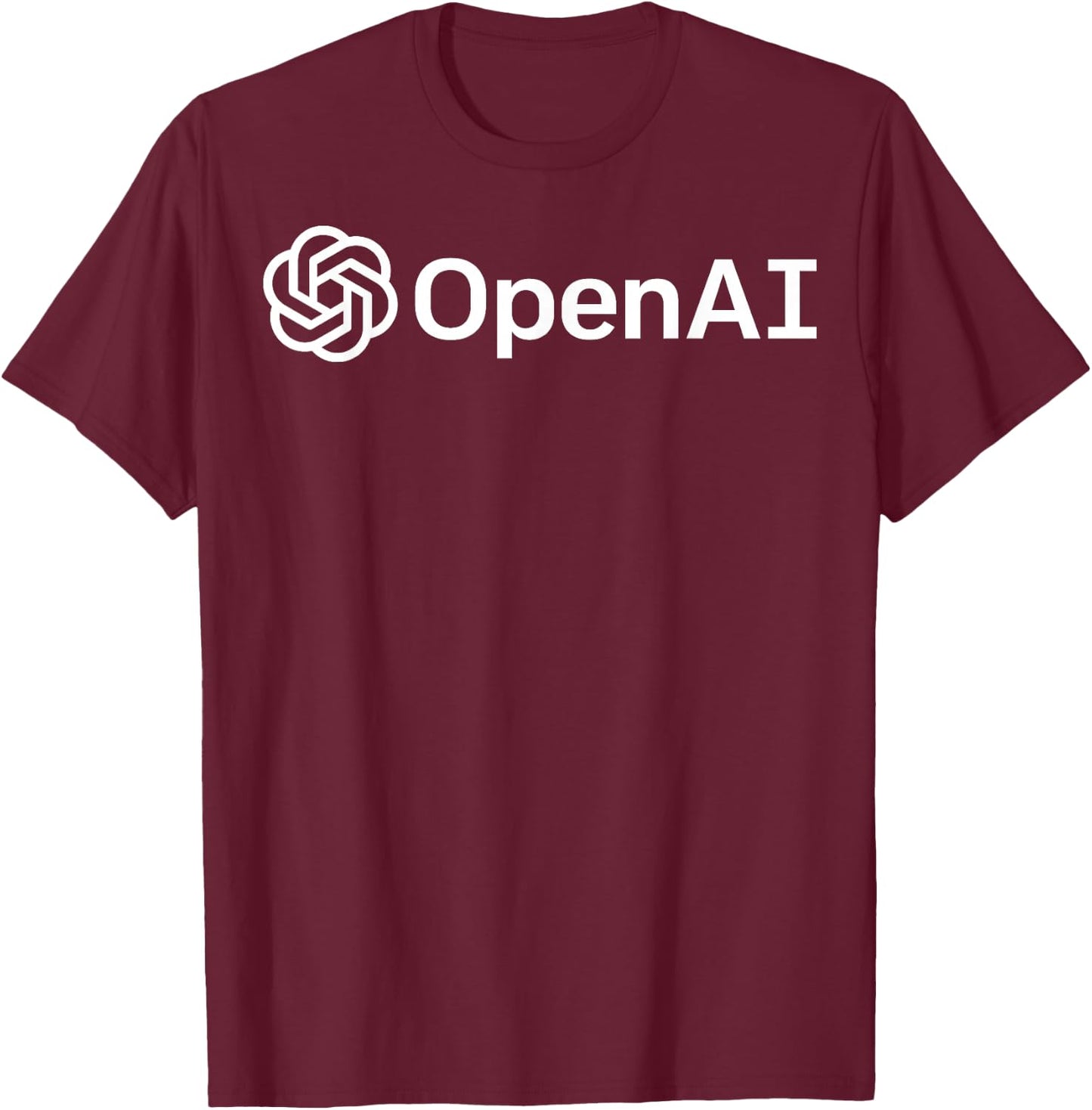 MathWare Geeky OpenAI Artificial Intelligence Computer Programmer Black T-Shirt - T-Shirt | Maroon
