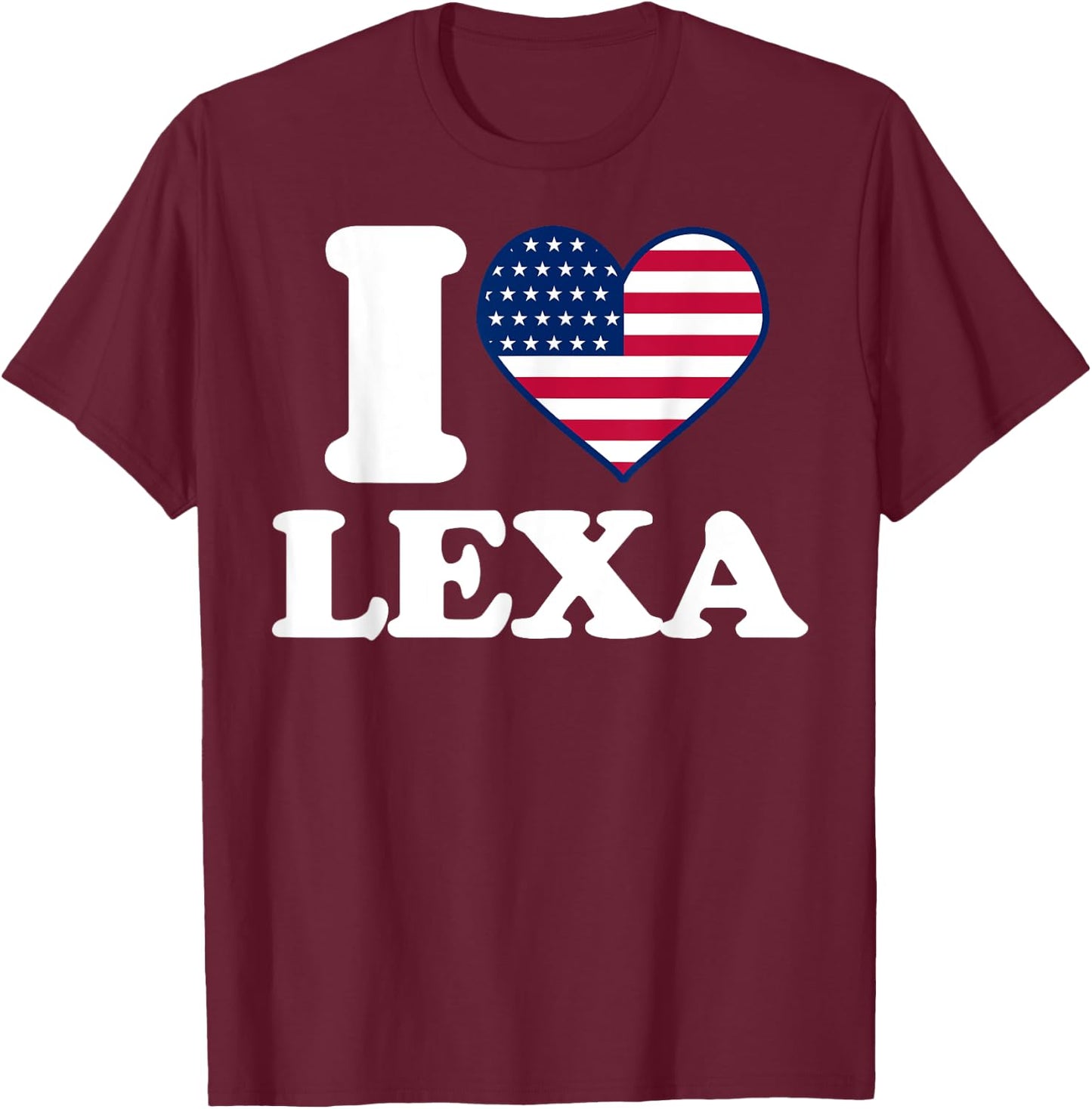 I love Lexa I heart Lexa T-Shirt - T-Shirt | Maroon