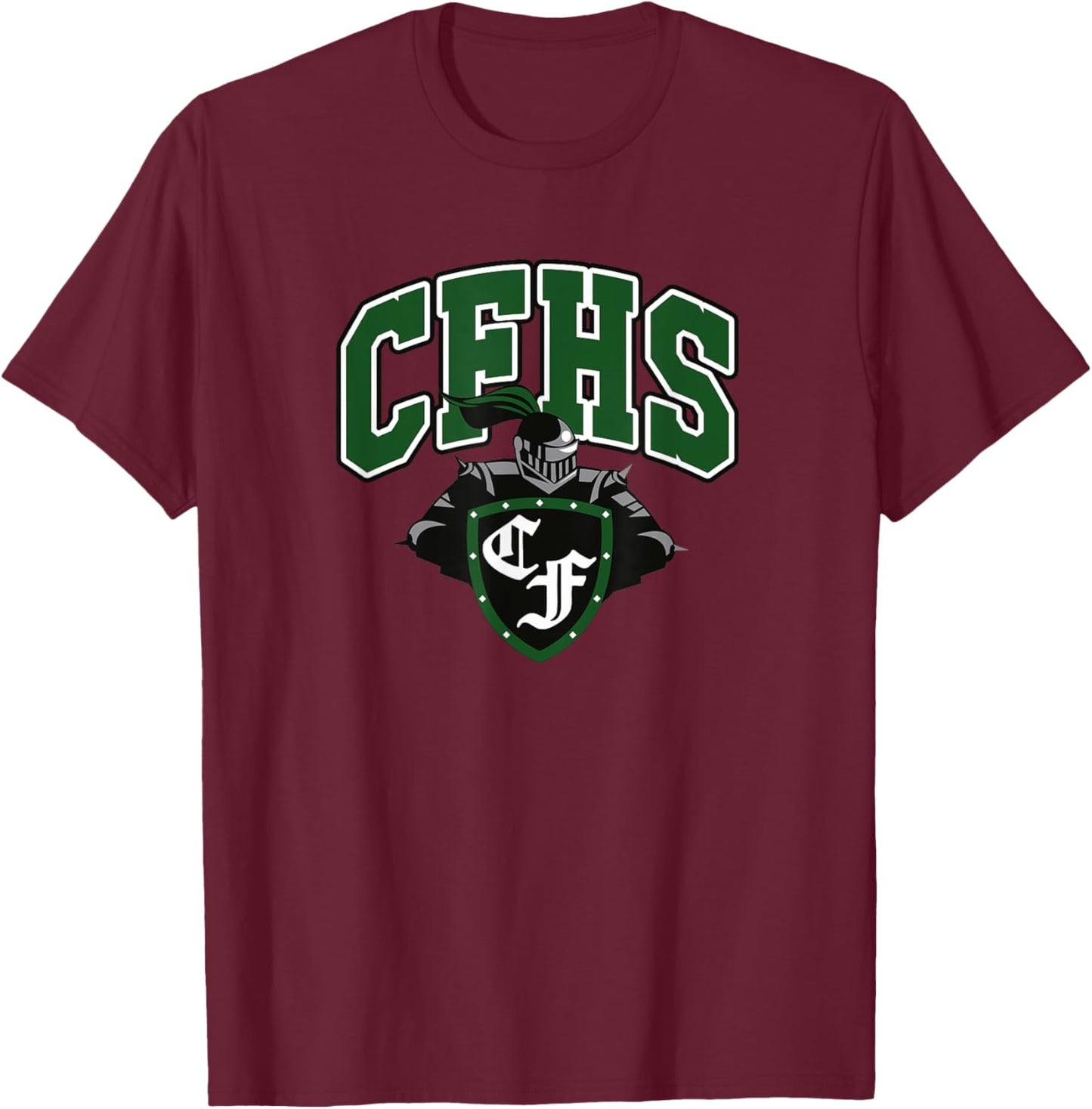 Clear Falls High School Knights T-Shirt - T-Shirt | Maroon