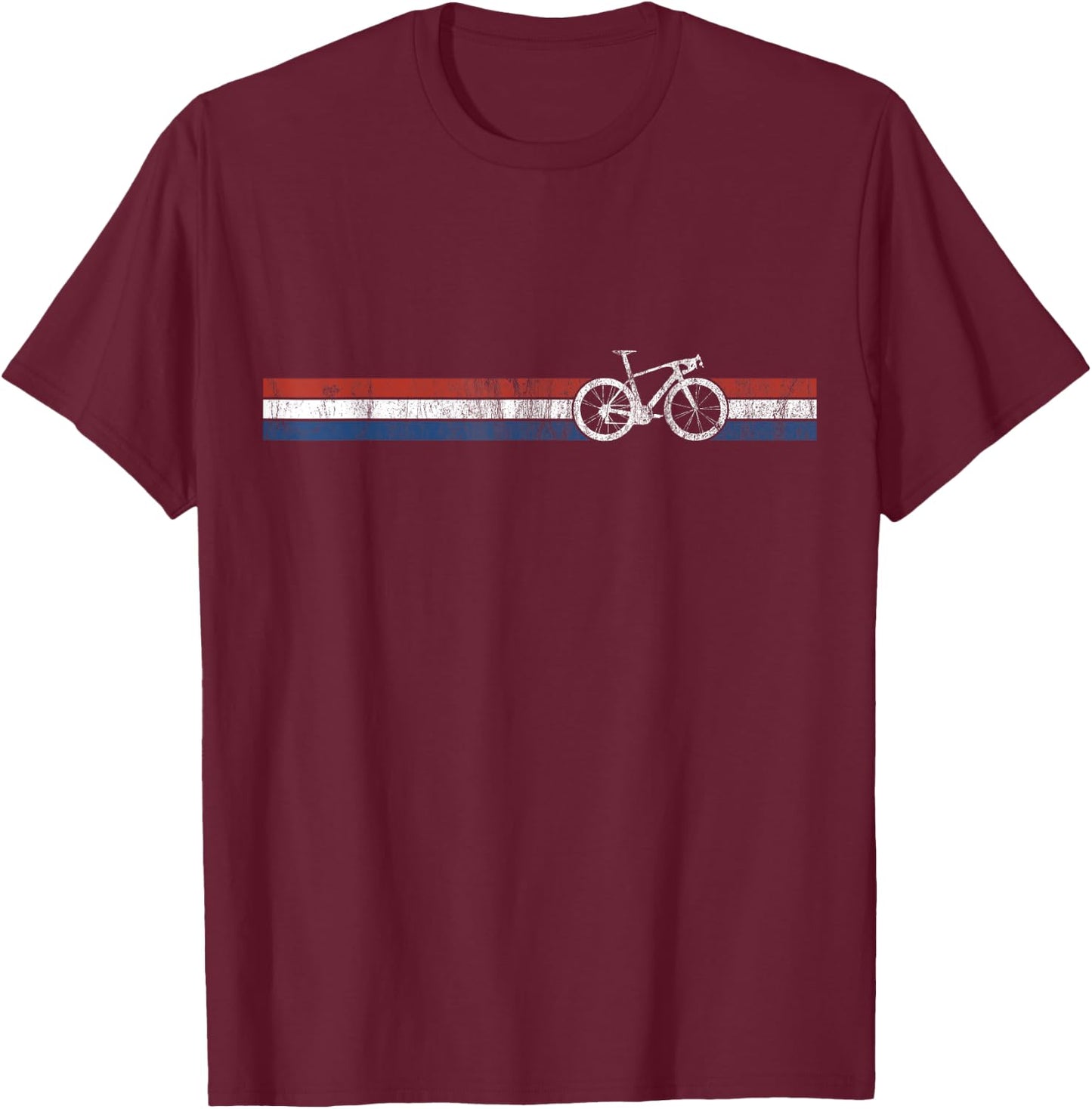 Cyclist Flag Netherlands Design Dutch Bike Racing T-Shirt - T-Shirt | Maroon