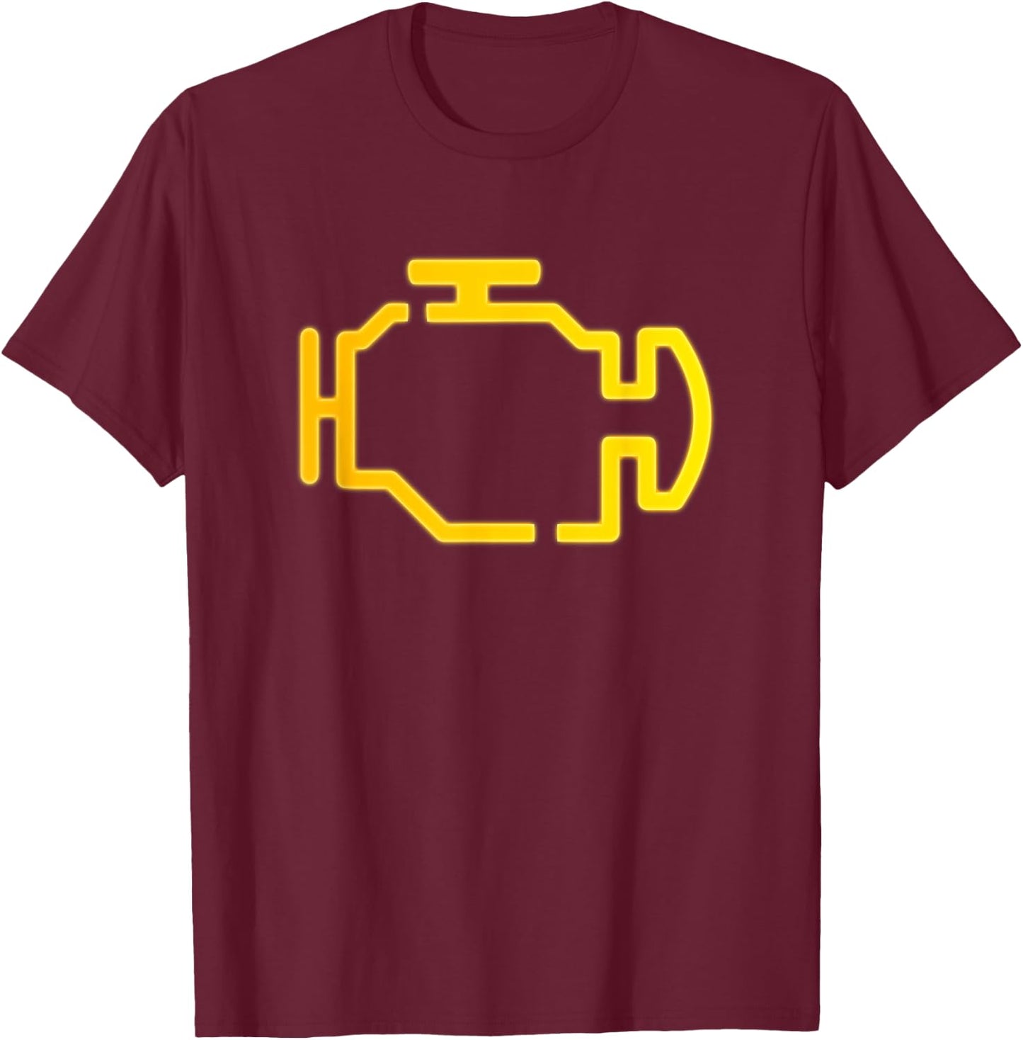 My Scary Costume Engine Light Adult Humor Parents Halloween T-Shirt - T-Shirt | Maroon