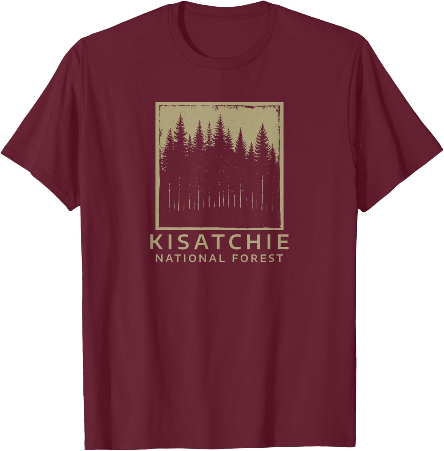 Kisatchie National Forest T-Shirt - T-Shirt | Maroon