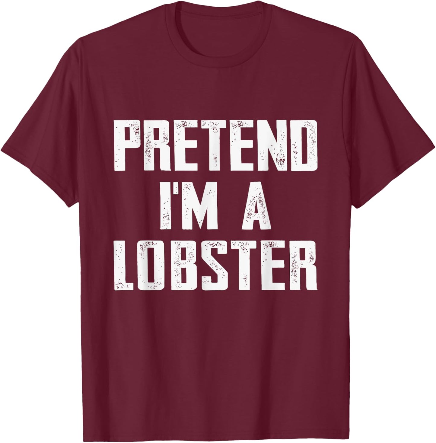 Lobster Costume Kids Boys Funny Easy Costume For Halloween T-Shirt - T-Shirt | Maroon