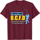 I Suffer From O.C.F.D Funny Saying Humor Fishing T-Shirt - T-Shirt | Maroon