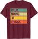 I'm Jd Doing Jd Things Funny Personalized Quote T-Shirt - T-Shirt | Maroon