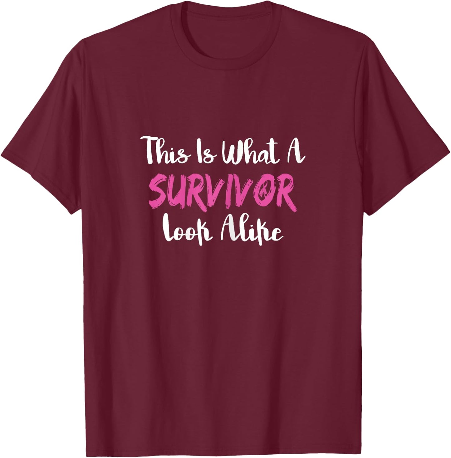 Women Cancer Survivor Women Gift Breast Cancer T-Shirt - T-Shirt | Maroon