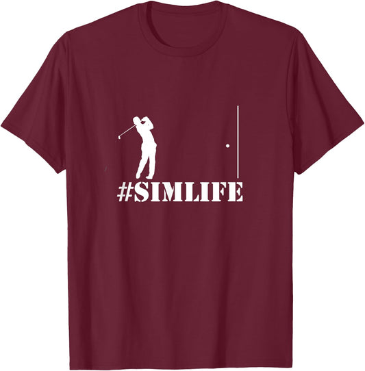 Golf Simulator T-Shirt - T-Shirt | Maroon