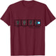 Rock Paper Scissors Hadoukenn Funny Video Gamer Geek Gift T-Shirt - T-Shirt | Maroon