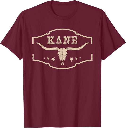 Graphic Kane Proud Name Personalized Funny Costume Happily T-Shirt - T-Shirt | Maroon