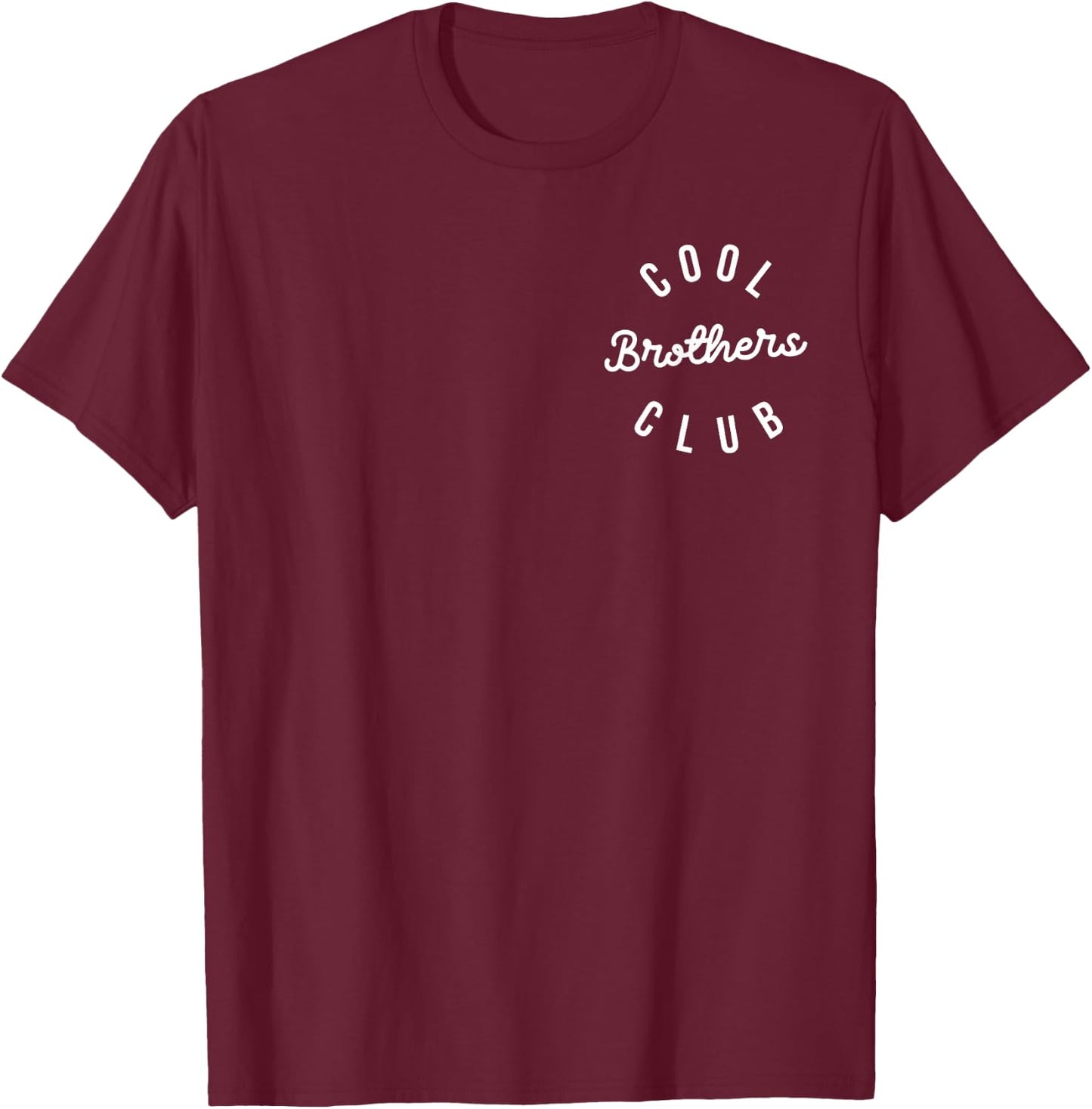 Cool Bro Club, Retro Groovy Big brother T-Shirt - T-Shirt | Maroon