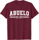 Promoted to Abuelo Est 2027 Retro Soon to Be Abuelo Est 2027 T-Shirt - T-Shirt | Maroon