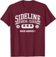 Volleyball Sideline Social Club for Volleyball Mom and Dad T-Shirt - T-Shirt | Maroon