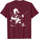 Duck Playing Bass Guitar Shirt Animal Playing Guitar T-Shirt - T-Shirt | Maroon