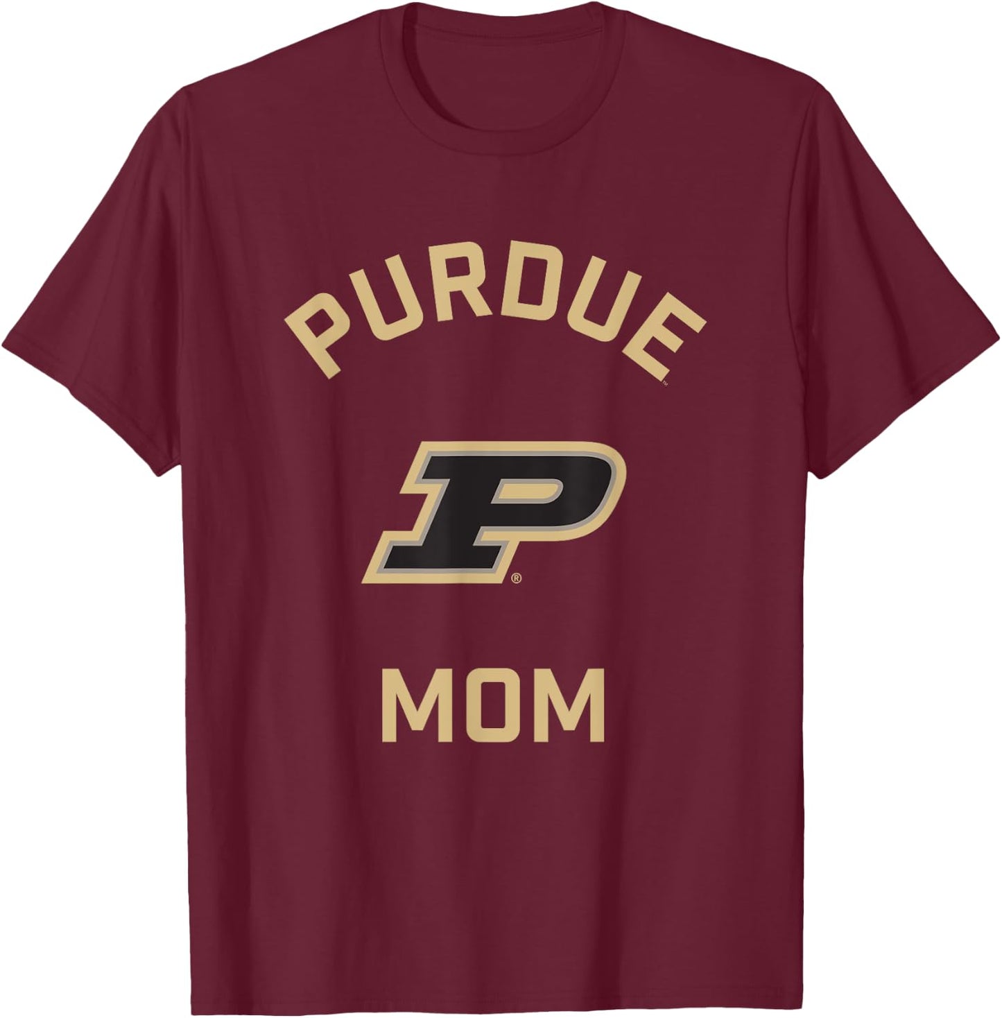 Purdue University Boilermakers Arched Mom T-Shirt - T-Shirt | Maroon