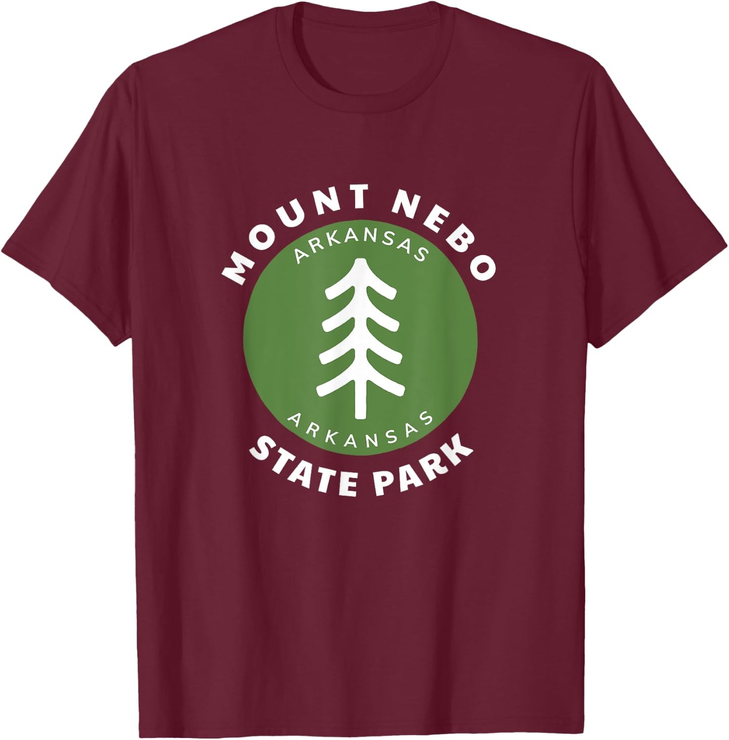 Mount Nebo State Park Arkansas Vacation Souvenir T-Shirt - T-Shirt | Maroon