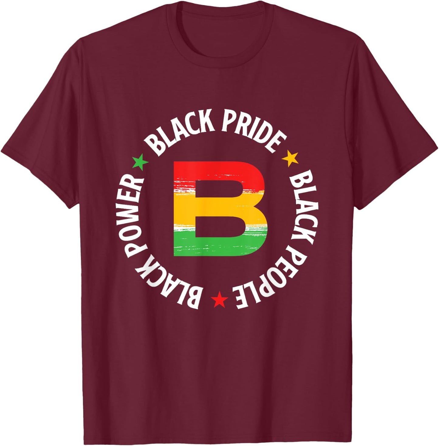 Black Pride Black People Black Power - MLK Day Black History T-Shirt - T-Shirt | Maroon