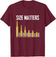 Retro Vintage Ammo Size a Matter Different-Caliber Bullets T-Shirt - T-Shirt | Maroon