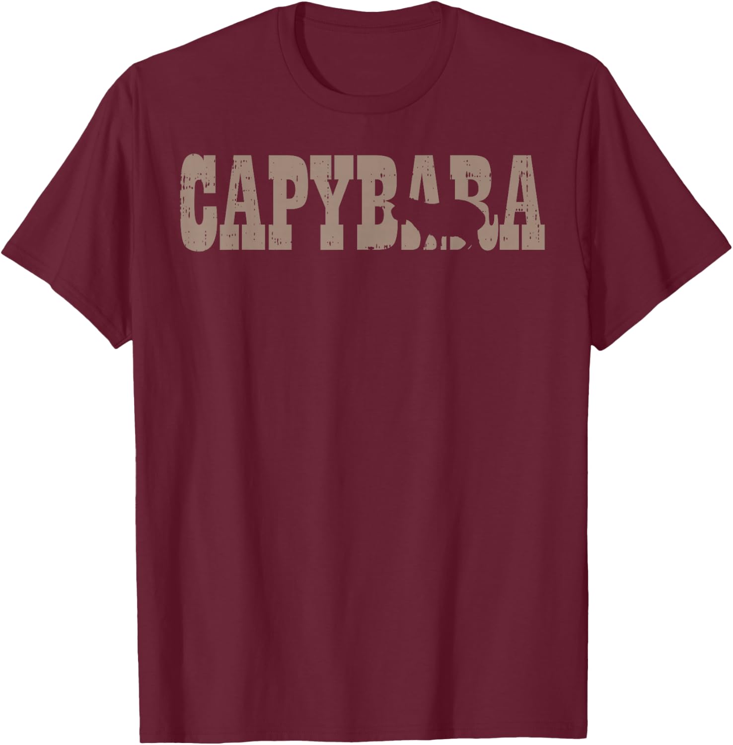 Capybara Capy South American Rodent Men Women Kids Youth T-Shirt - T-Shirt | Maroon