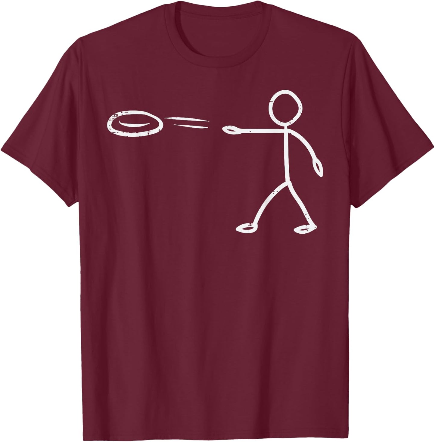 Disc Golf Funny Frisbee Frolf Men Women Kids T-Shirt - T-Shirt | Maroon