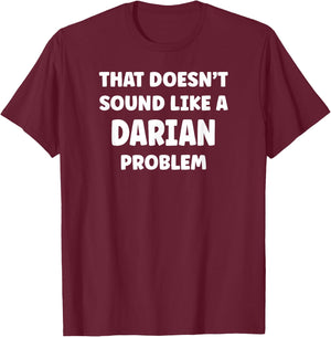 DARIAN Personalized Custom Boys DARIAN Name T-Shirt - T-Shirt | Maroon