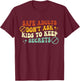Safe Adults Don't Ask Kids To Keep Secrets Groovy Vintage T-Shirt - T-Shirt | Maroon