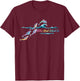 Hilton Head Island South Carolina Colorful Dolphin Lover T-Shirt - T-Shirt | Maroon