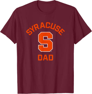 Syracuse University Orange Arched Dad T-Shirt - T-Shirt | Maroon