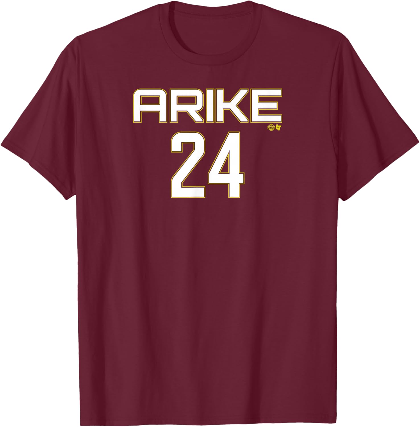 Arike Ogunbowale: DAL 24 - Dallas Basketball T-Shirt - T-Shirt | Maroon