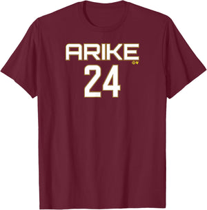 Arike Ogunbowale: DAL 24 - Dallas Basketball T-Shirt - T-Shirt | Maroon