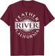 Feather River, California T-Shirt - T-Shirt | Maroon