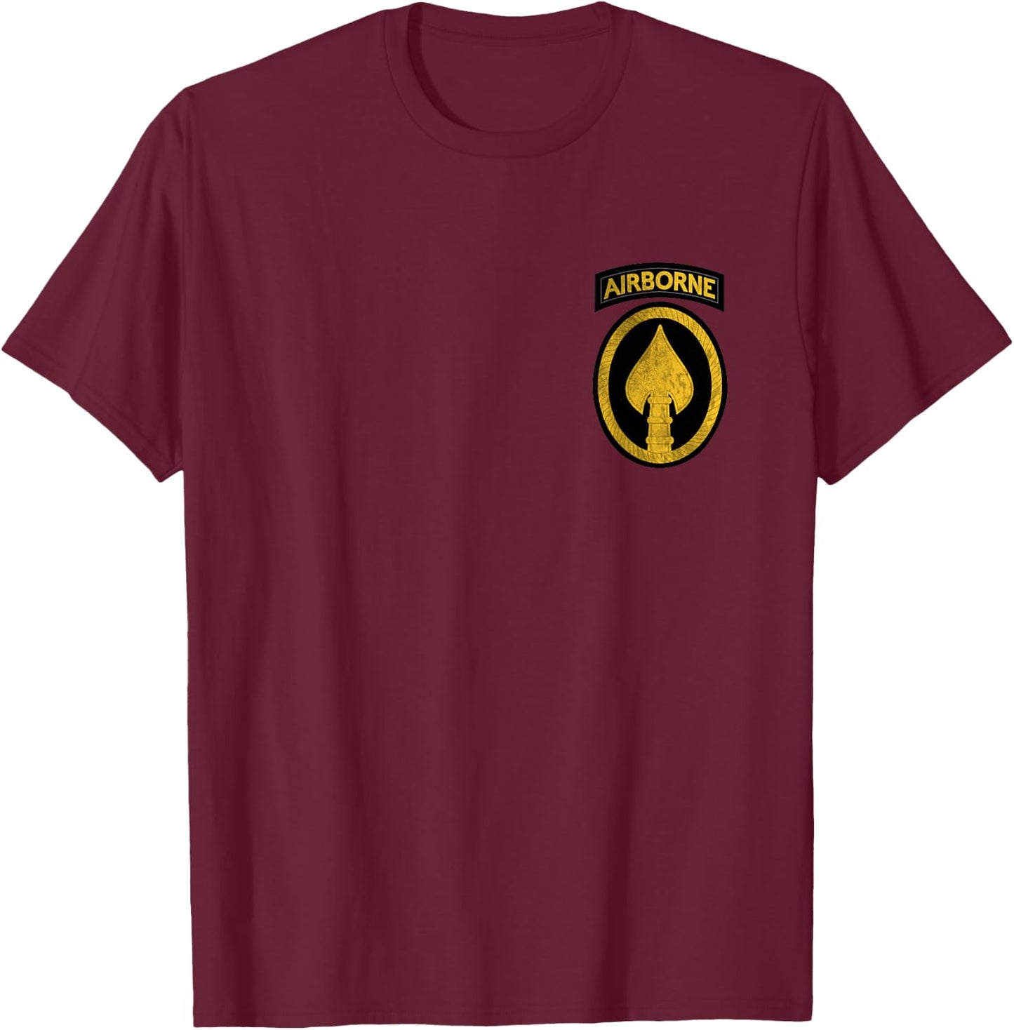 US Special Operations Command Airborne USSOCOM Logo Veteran T-Shirt - T-Shirt | Maroon