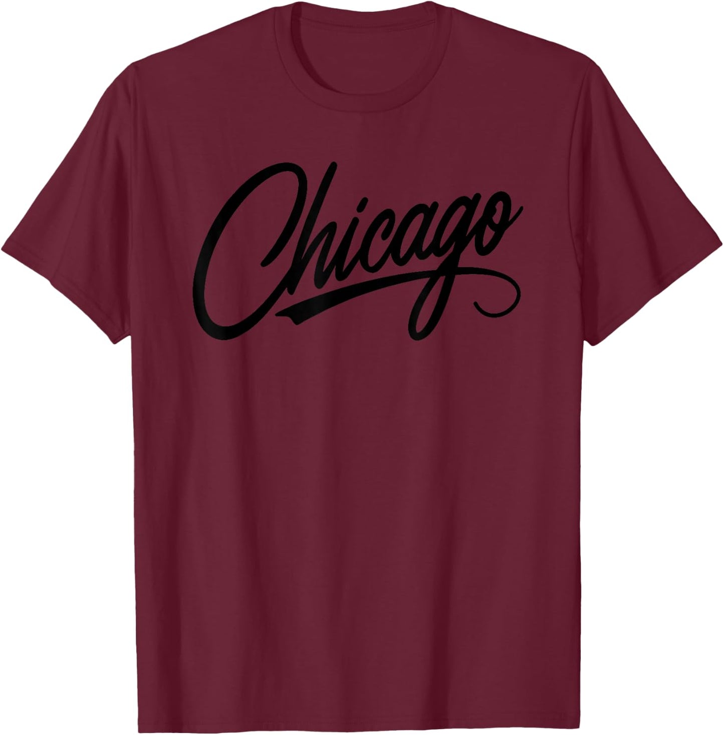 Chicago City Vintage Souvenir Illinois T-Shirt - T-Shirt | Maroon