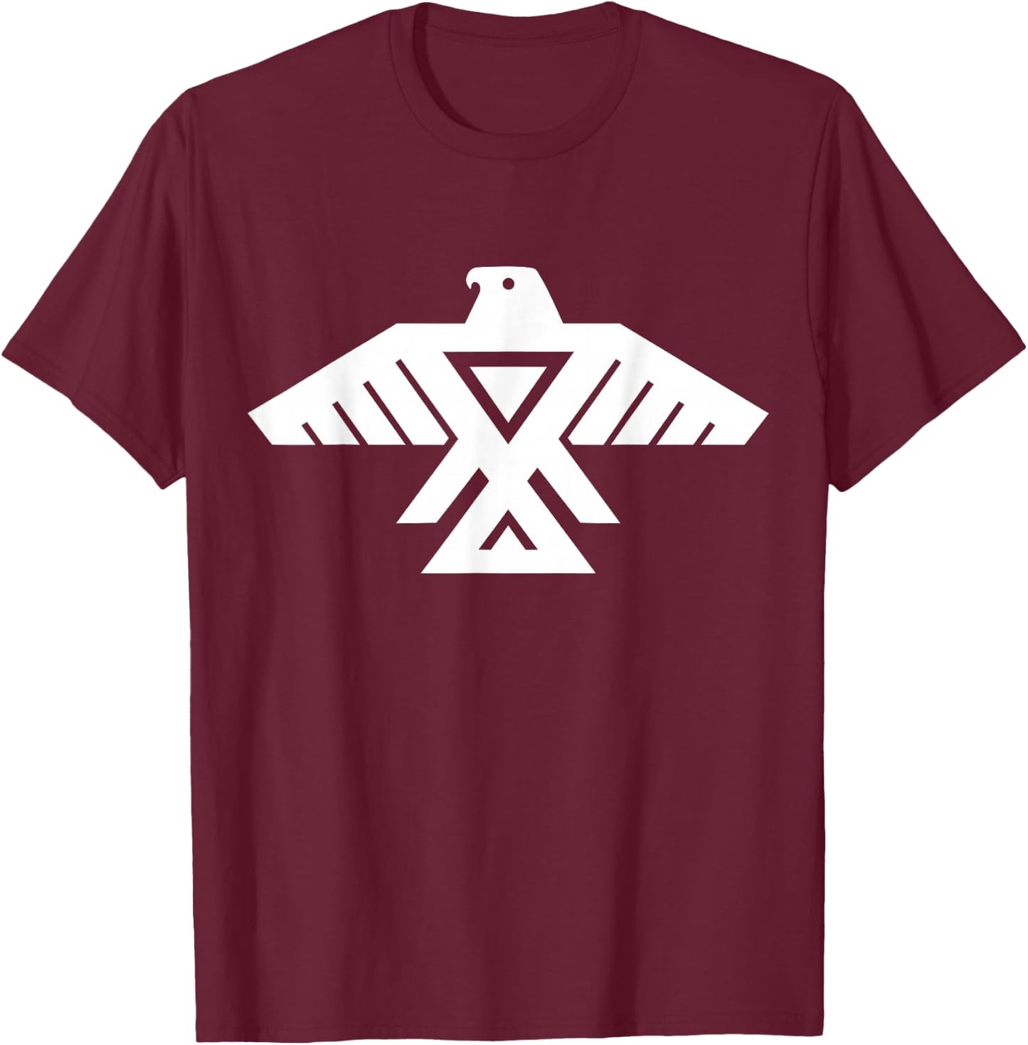 Anishinaabe Native American Thunderbird in white T-Shirt - T-Shirt | Maroon