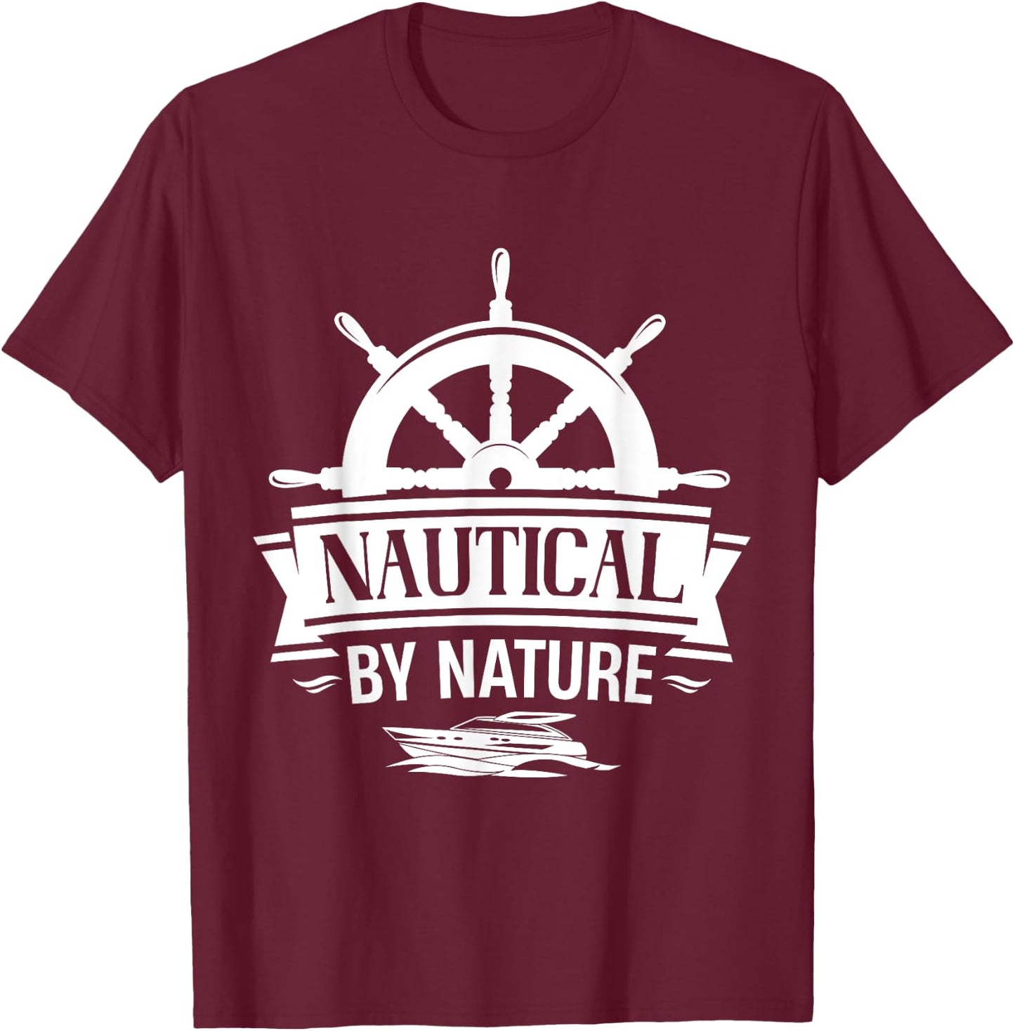 Nautical By Nature T-Shirt - T-Shirt | Maroon