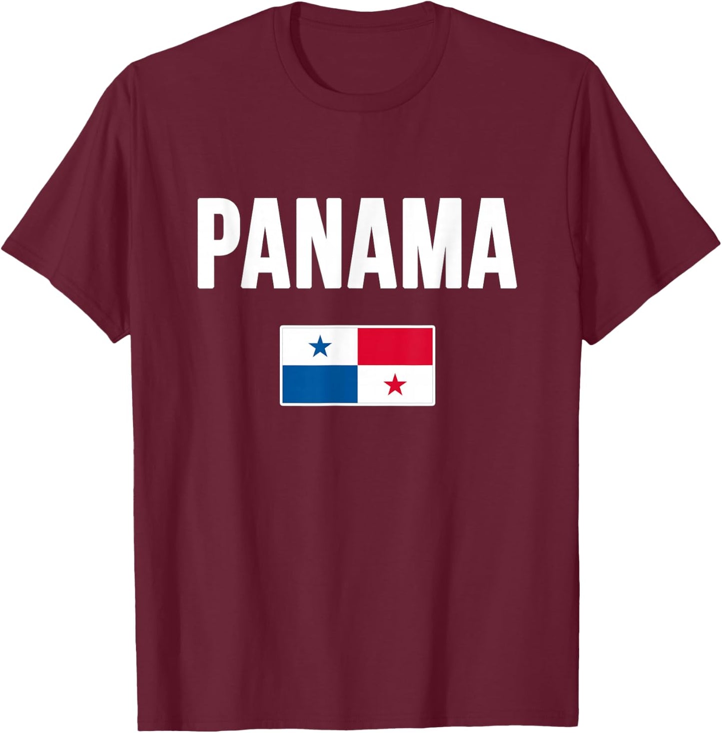 Panama Panamanian Flag T-Shirt - T-Shirt | Maroon
