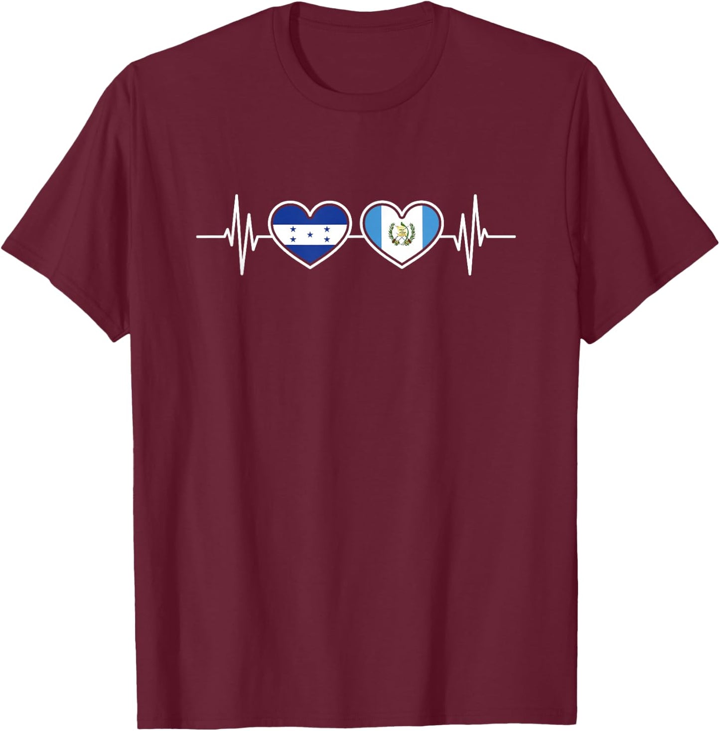 Honduras Flag of Honduras T-Shirt - T-Shirt | Maroon