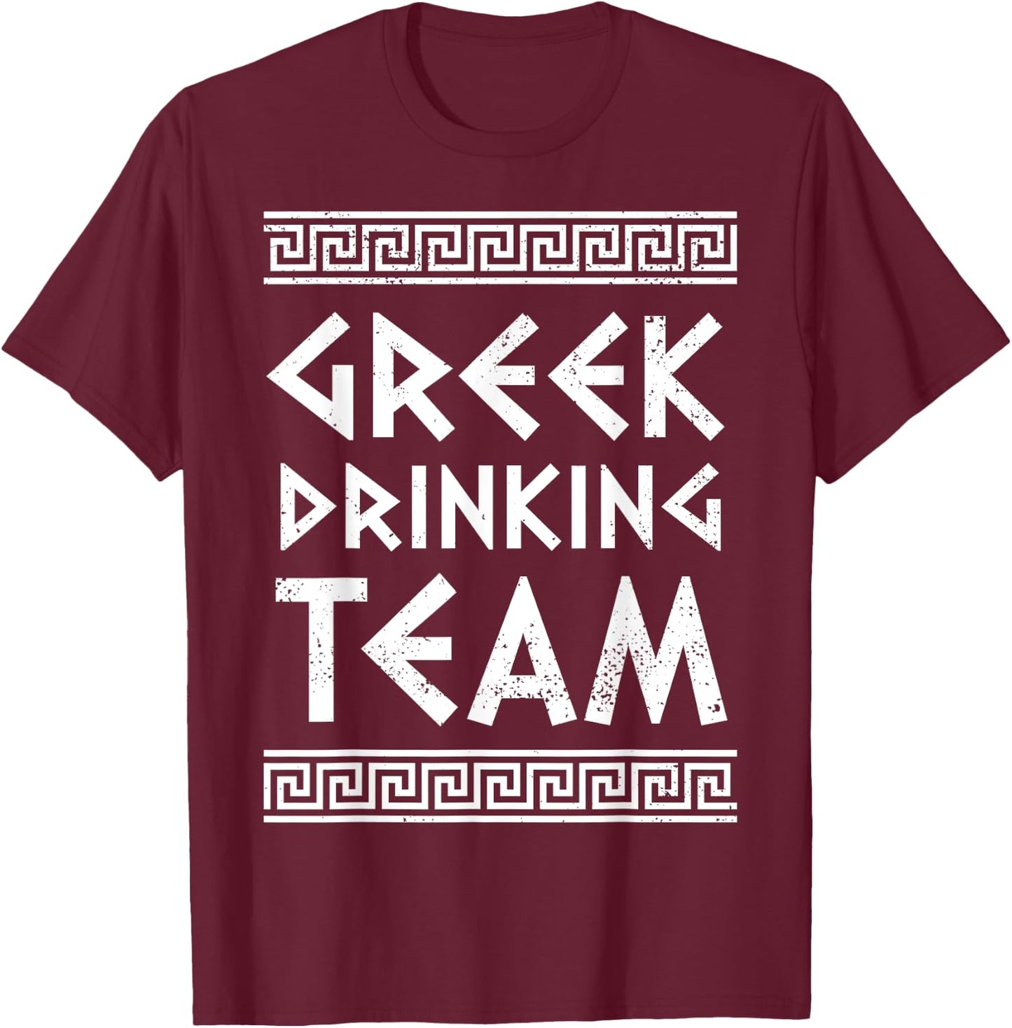 Greek Drinking Team Opa Ancient Greek Beer Party Greece T-Shirt - T-Shirt | Maroon