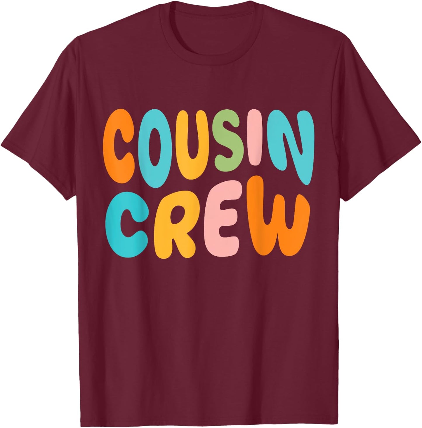Cousin Crew 2025 Vacation Family Kid Boy Girl Toddler Match T-Shirt - T-Shirt | Maroon