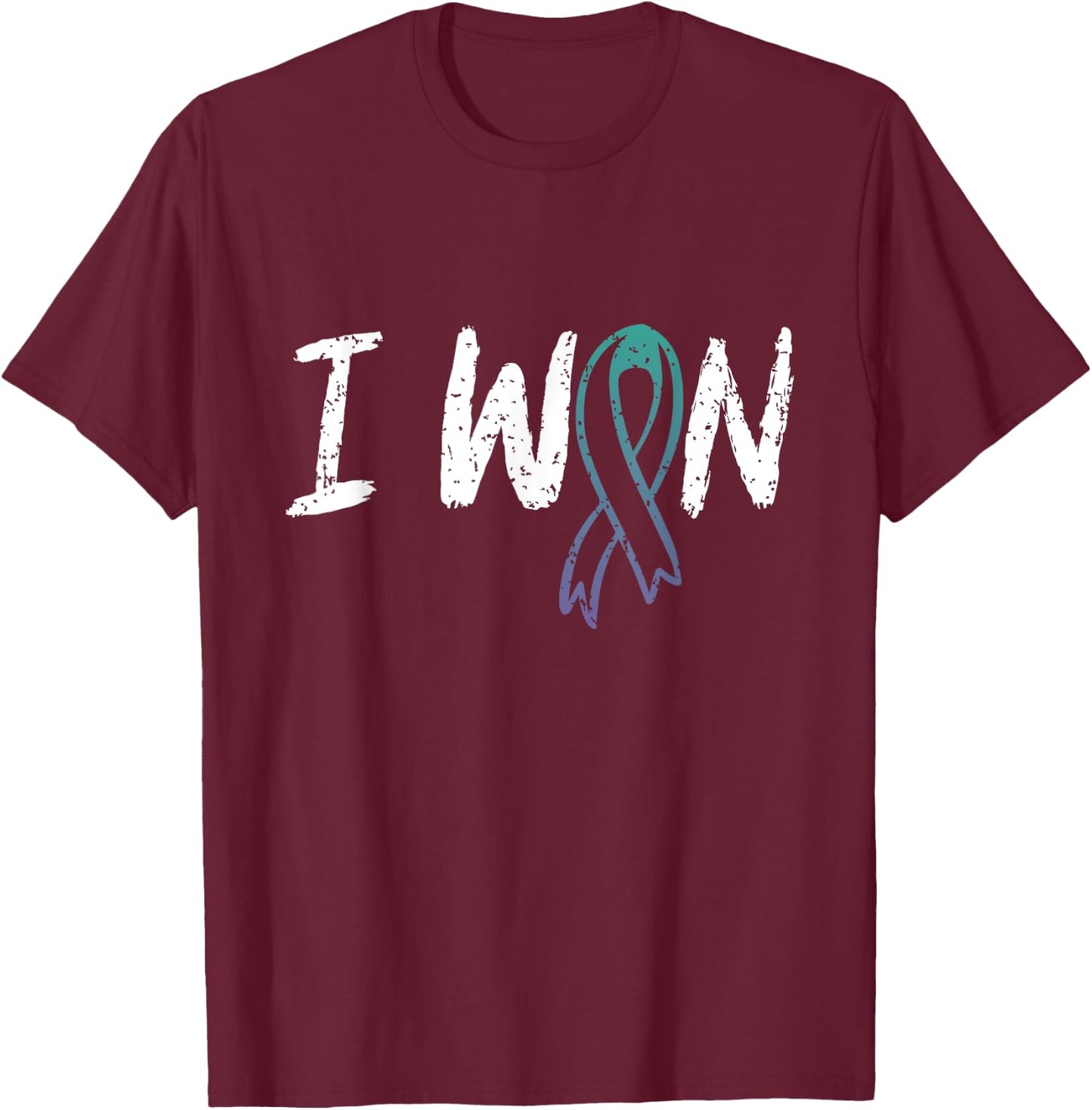 Anal Cancer Survivor - I Won Anal Cancer Awareness T-Shirt - T-Shirt | Maroon
