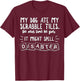 My Dog Ate My Scrabble Tiles Hilarious Dad Joke Funny Men Women Kids T-Shirt - T-Shirt | Maroon
