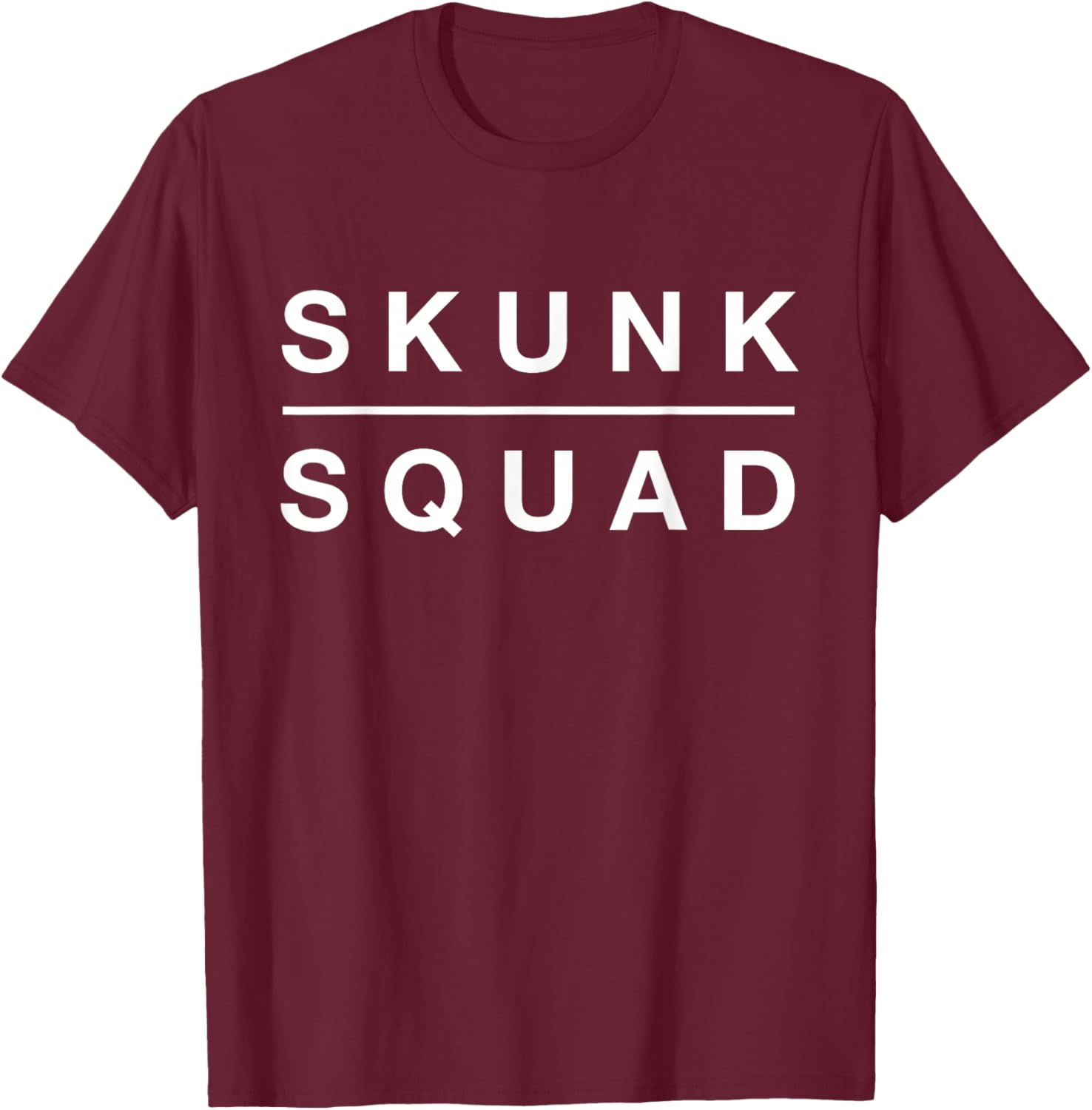 Funny Skunk Squad T-Shirt - T-Shirt | Maroon