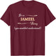 It's a JAMEEL Thing, You Wouldn't Understand | Name Gift T-Shirt - T-Shirt | Maroon