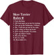 Funny Skye Terrier Dog Rules Men Women Girls Kids T-Shirt - T-Shirt | Maroon