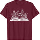 Wildflowers Book Day Flower Books Lover Reader Bookworm Cool T-Shirt - T-Shirt | Maroon