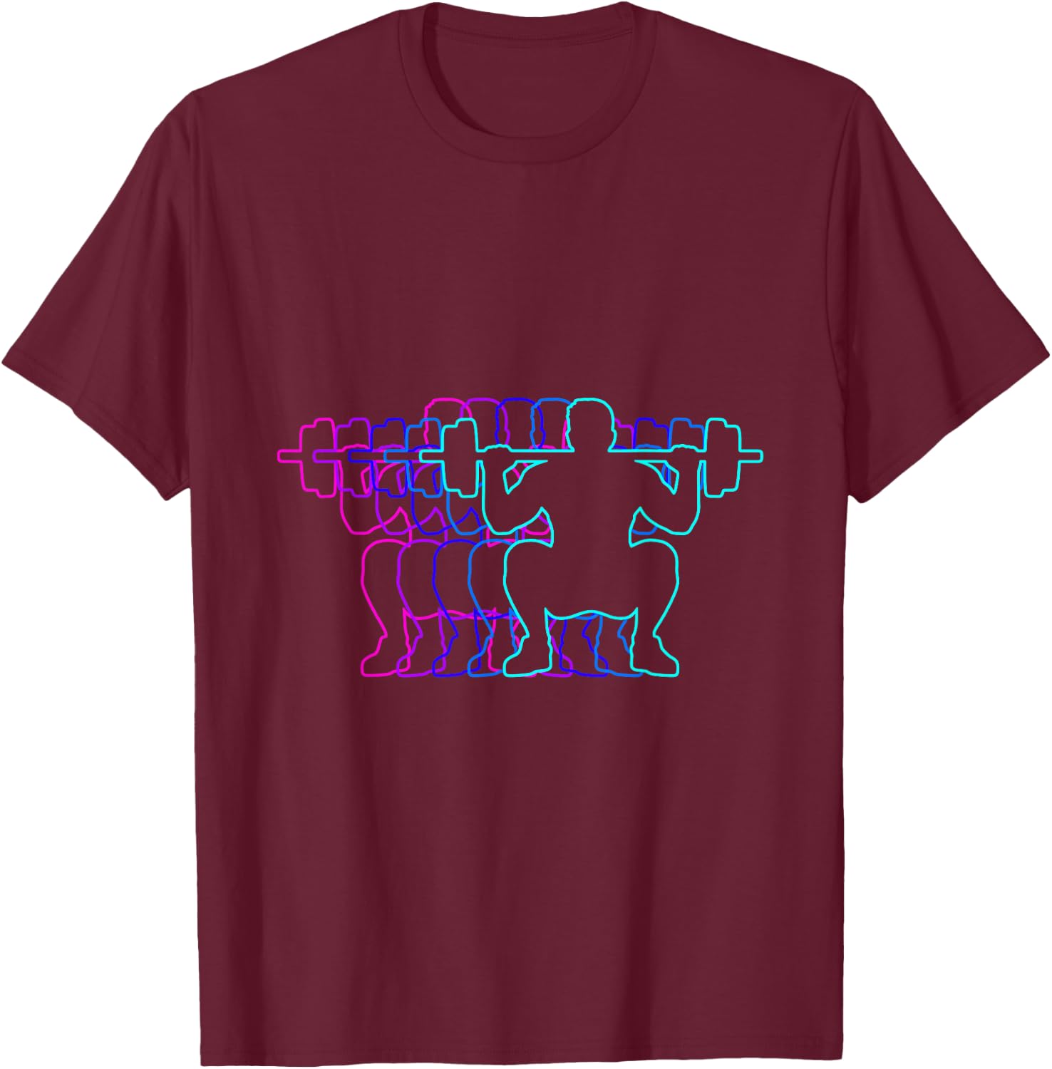 Weight Lifting Weightlifter Gift Clothes For Boys Youth Men T-Shirt - T-Shirt | Maroon