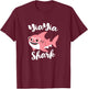 YiaYia Shark Mother's Day Grandma Funny Yia-Yia T-Shirt - T-Shirt | Maroon