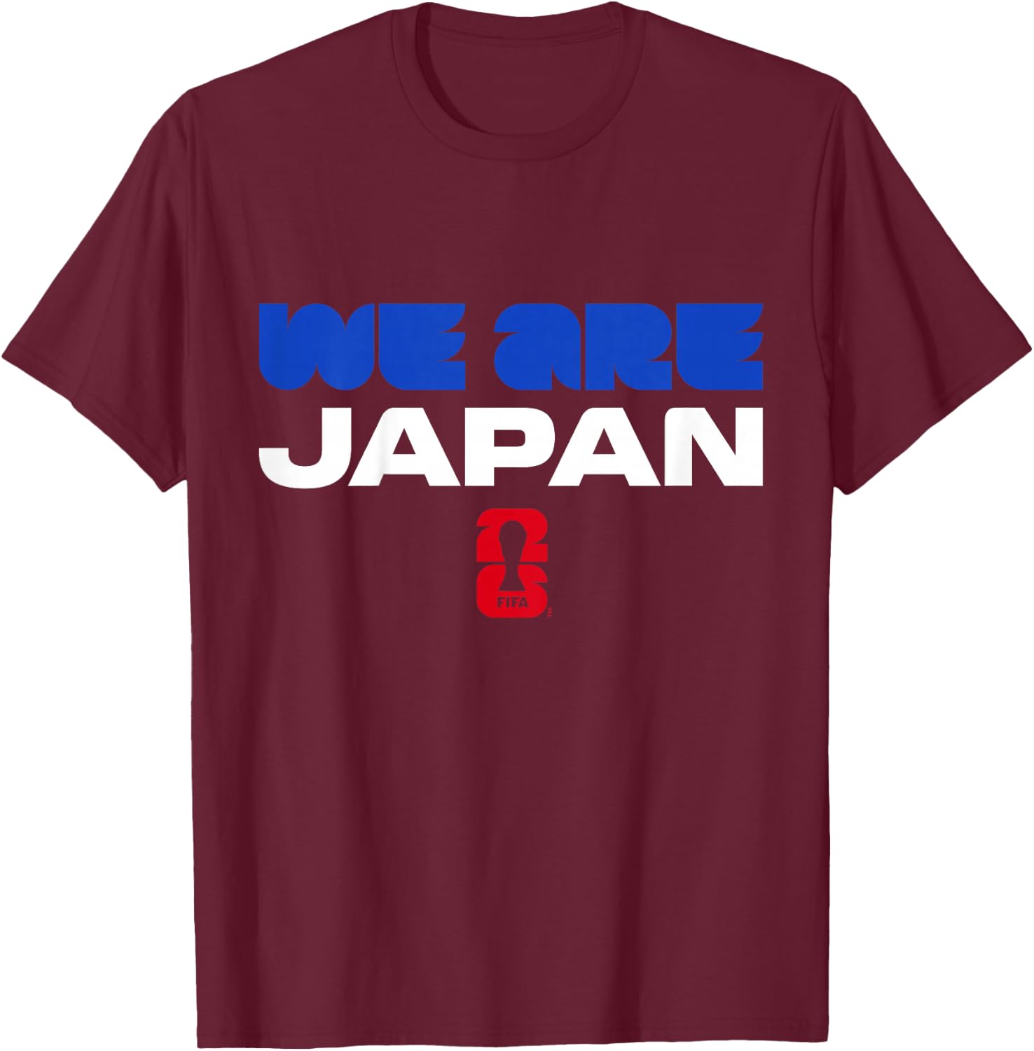 Kids FIFA WORLD CUP26 Qualifier We Are Japan T-Shirt - T-Shirt | Maroon