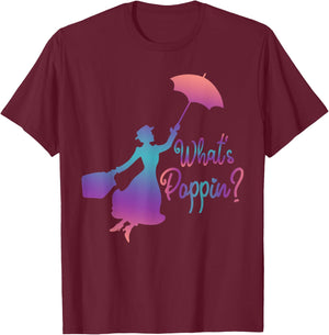 What Poppin? Funny Outfits Vintage Movies Awesome Costume T-Shirt - T-Shirt | Maroon