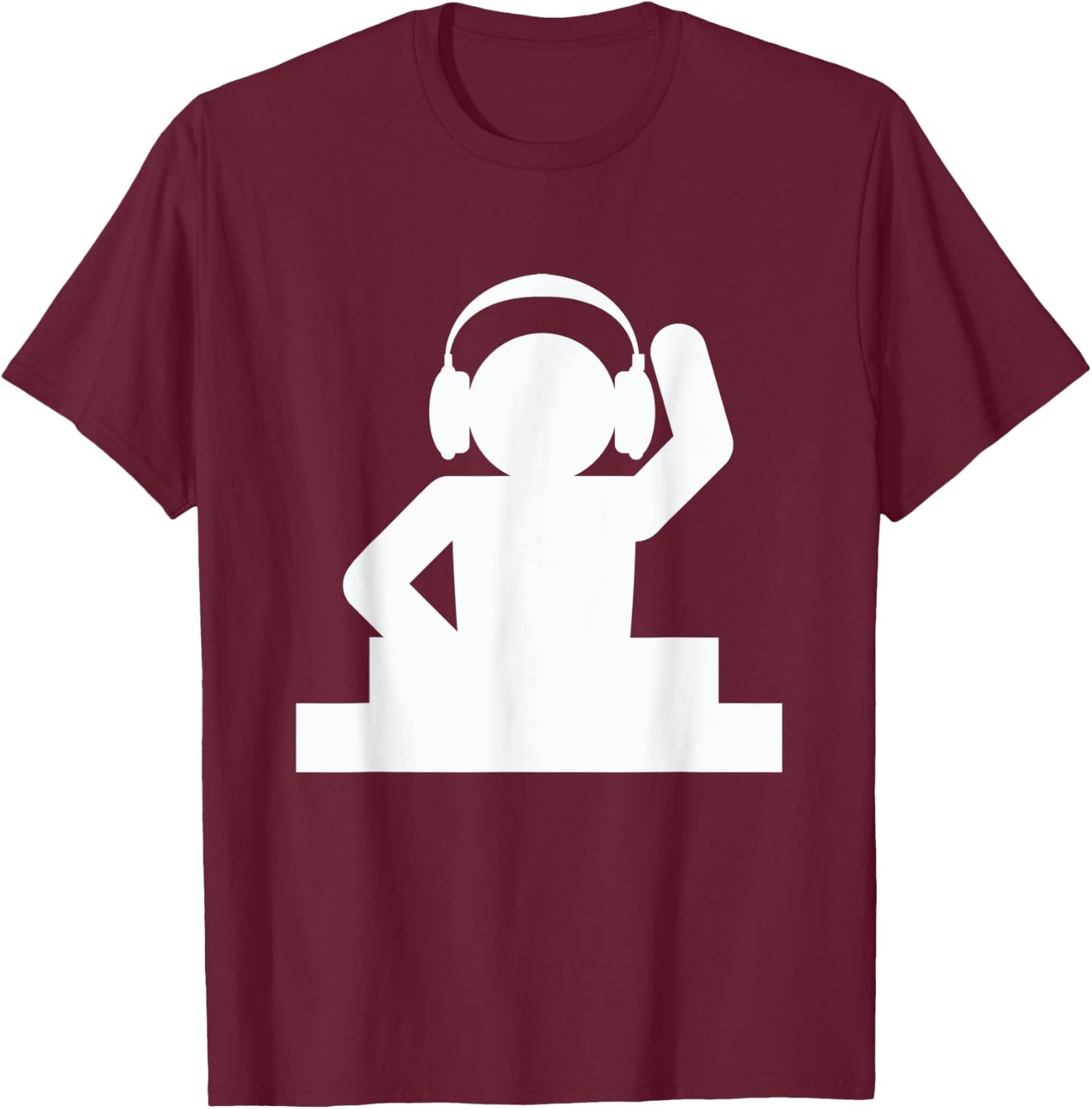 DJ Music Spinning - Disc Jockey T-Shirt - T-Shirt | Maroon